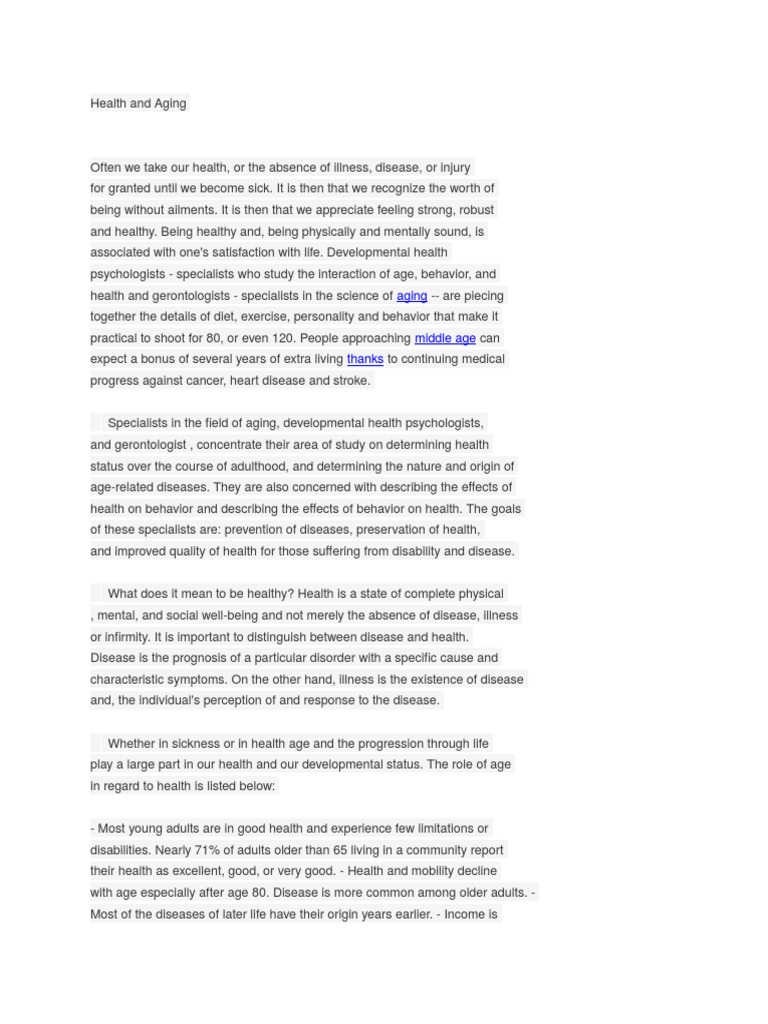 Perceptions of aging essay stereotypes of the elderly sociology